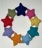 Bright rainbow Knitted Star Wreath  - Image 5