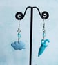 Rainy Day Umbrella and Rain Cloud Earrings, Kawaii Jewellery - Image 3