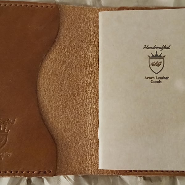 Handcrafted Leather Notebook & Passport Cover  