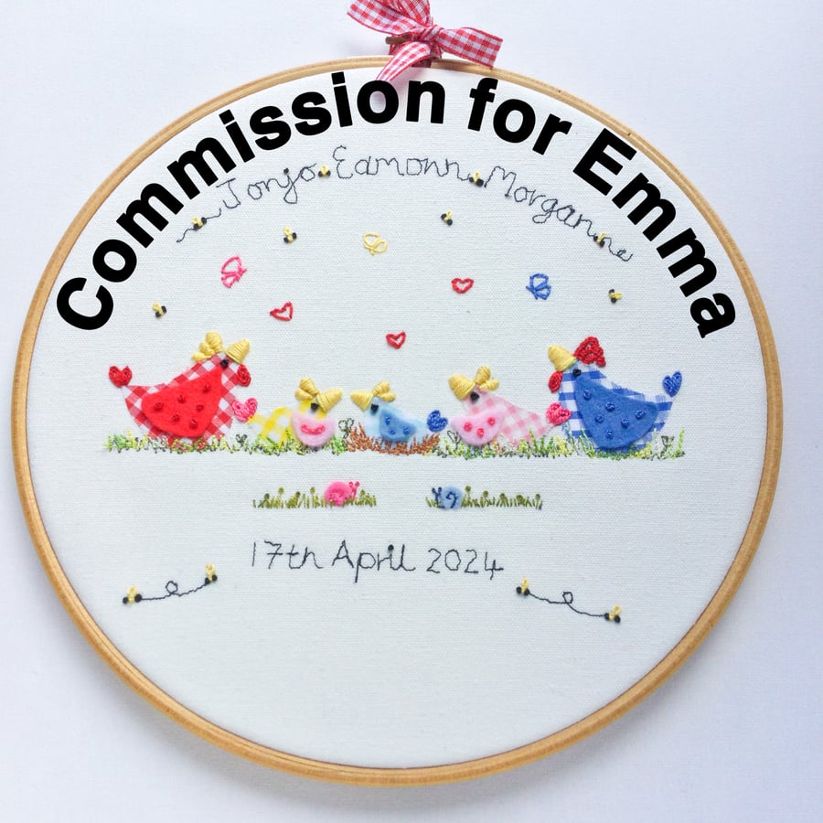 Personalised Hoop Art.