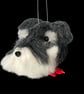 Needle felted dog bauble - Schnauzer - Image 7