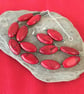 Red Magnesite and Sterling Silver Necklace  - Image 3