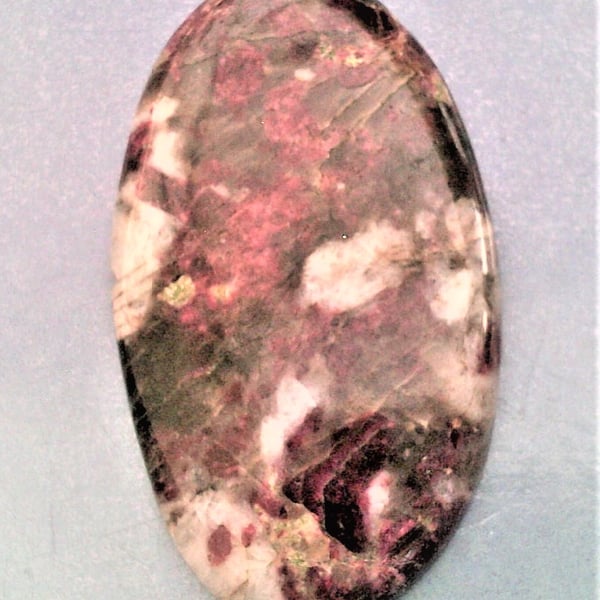 Lepidolite Cabachon, Oval Gemstone for Making Wire Wrapped Pendants, Craft