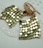 Metallic  rose gold material earrings   Sparkle for Christmas - Image 6