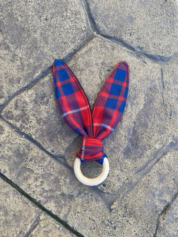 Hamilton Tartan Bunny Ears Teether