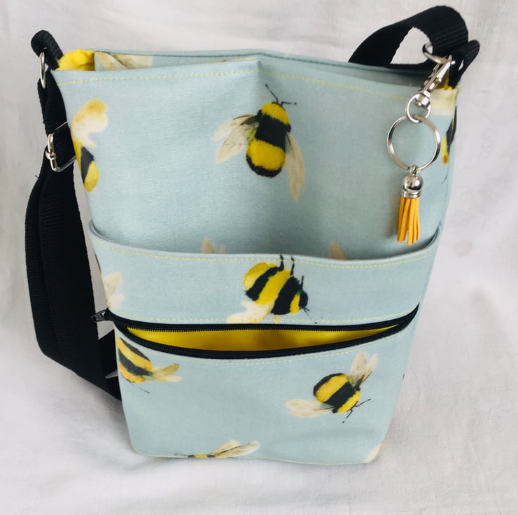 Stunning Bees Crossbody Bag, Dog Walking Bag, O... Folksy