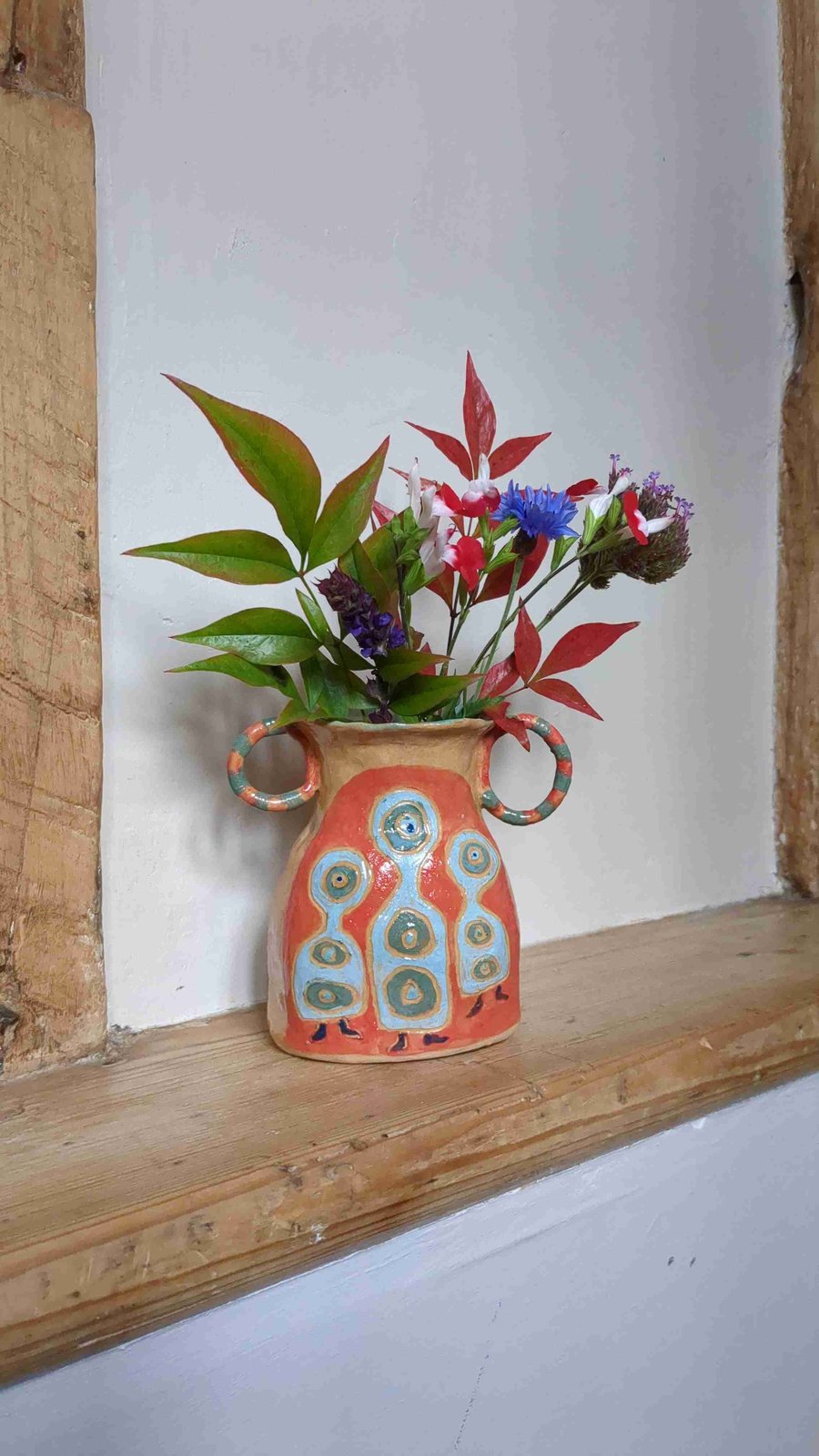 Whimsical ceramic pot