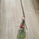 Full Size Fragranced Witch's Broom, Besom. Handcrafted with Silver Birch, Dried 
