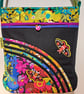 Handbag with colorful flowers and butterflies  - Image 5