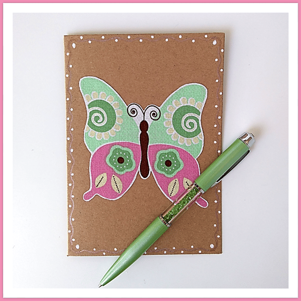 Pretty Butterfly Note Cards – pack of 3 blank cards