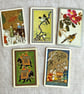 Bargain stash of 25 vintage playing cards, paper ephemera, gift for crafters