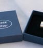 Chunky silver ear cuff with a "dimpled" design - Image 2