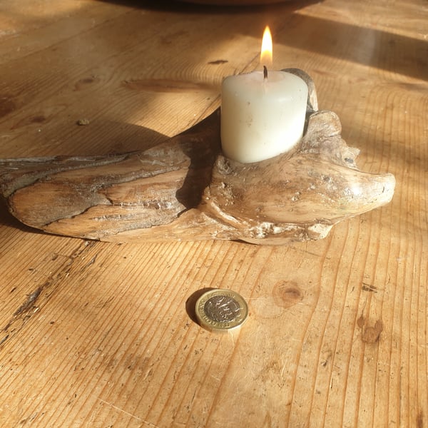 Driftwood candle holder (dch1)