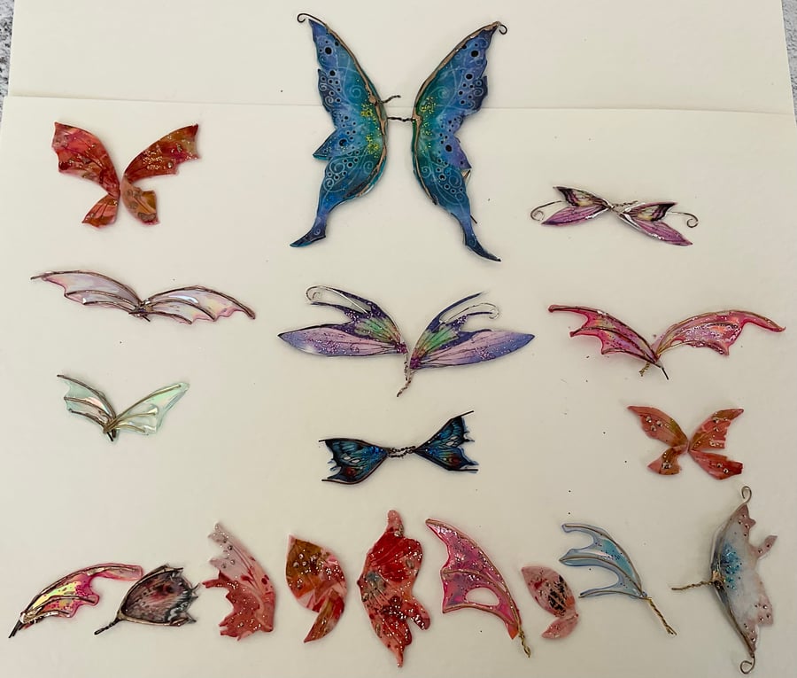 Fairy Wing Craft Embellishments, Fantasy Wings for Crafts