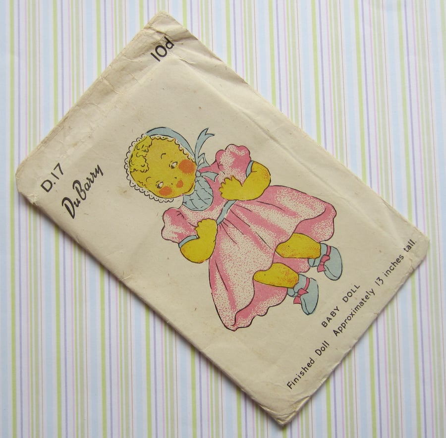 Unused Vintage Baby Doll Pattern