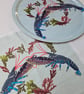 Common Lobsters in Seaweed heart tray, Coastal Inspired Gift, gloss finish - Image 2