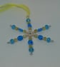 Turquoise Millefiori Snowflake - Image 2