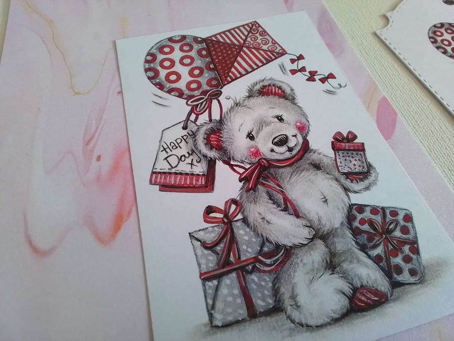 Card and gift tag. Birthday card. Celebratory card. Ref 449