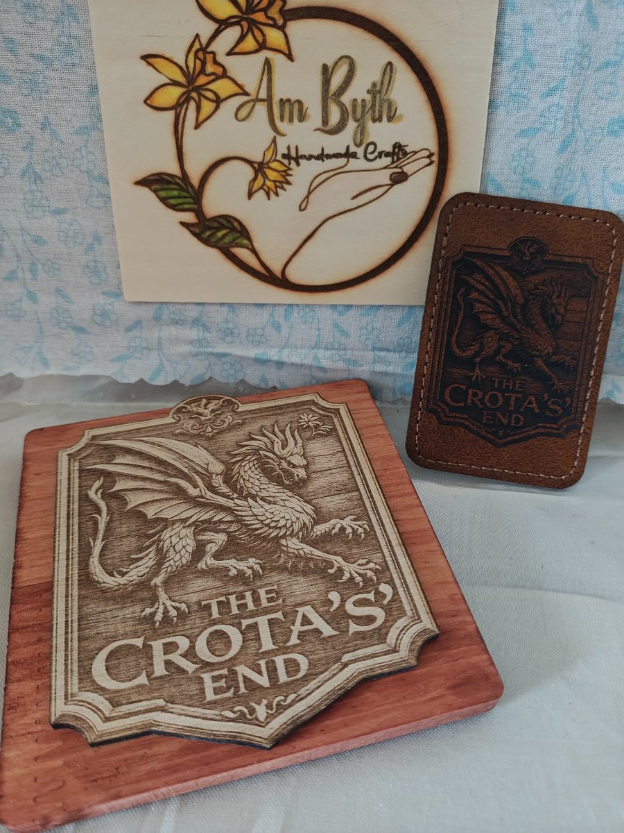 Personalised wooden coasters