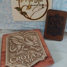 Personalised wooden coasters