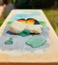 Handmade Penguin Wall Art, Coastal Pebble Picture, One-of-a-Kind Couple Gift - Image 6