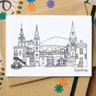 Dumfries Skyline Greetings Card