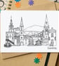 Dumfries Skyline Greetings Card - Image 1