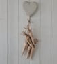 Hand made bunch of primitive carrots textile art - Image 2