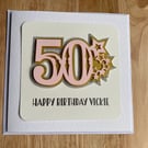 Personalised Age Card - 10, 18, 20, 30, 40, 50 