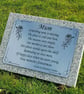Replacement Laser Engraved Memorial Plaque Plate Non Fade Non Rust Plate - Image 1