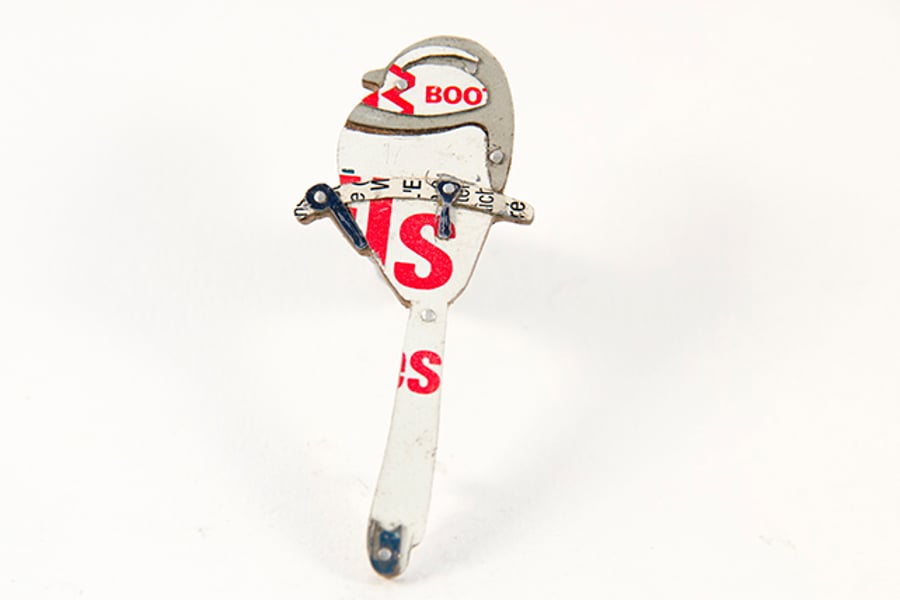 Long Tailed Tit Tin Brooch