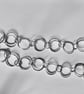 Handmade Recycled Silver Circular Link Necklace - Image 1
