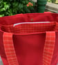 Lovely red water resistant bag, shoulder straps, reinforced base. - Image 9