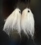 Spooky Felted Ghost Earrings  - Image 2