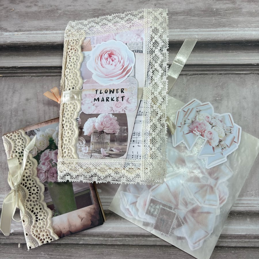 Journal, Ephemera & Envelope Bag - Flower Shop - PB10 0024
