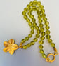 Peridot green beaded necklace  - Image 3