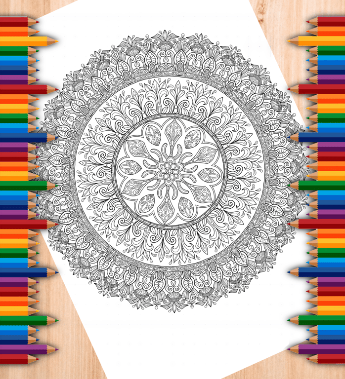 Digital Colouring Pack - Detailed Mandalas