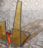 Stained Glass Tealight Candle Holder Suncatcher