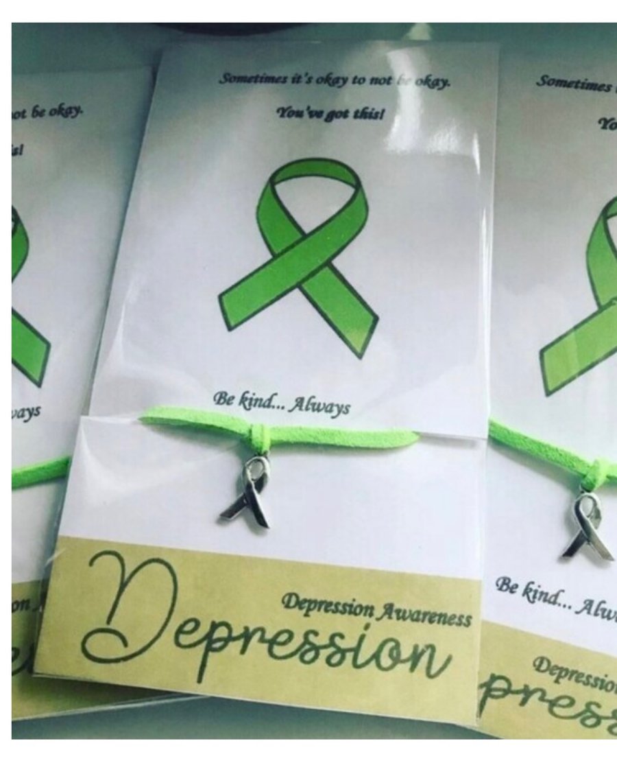 Depression awareness wish bracelets x6 bundle of mental wellbeing bracelets 