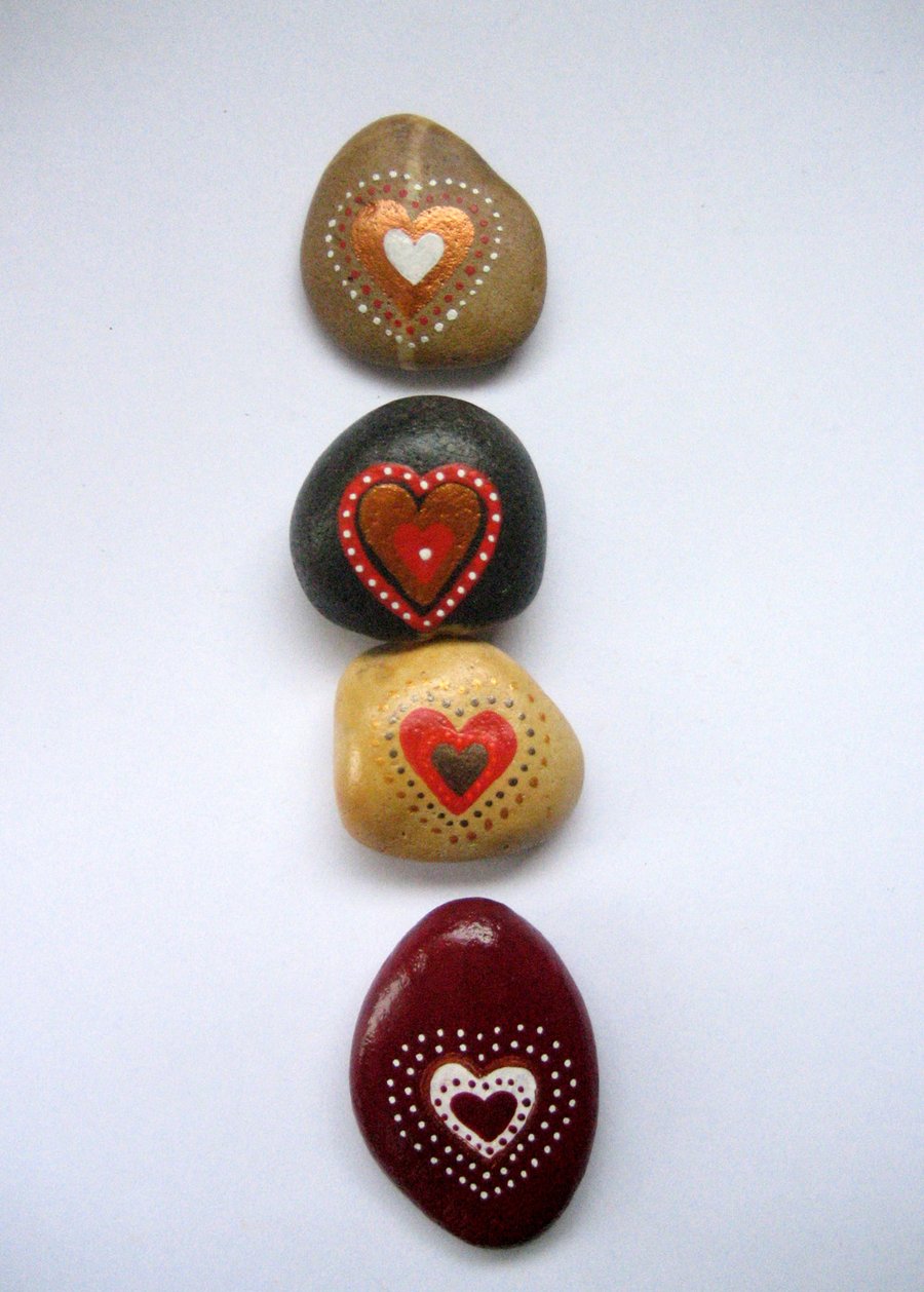 RESERVED: 4 heart stones