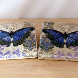 Marble 'Butterfly' Coasters