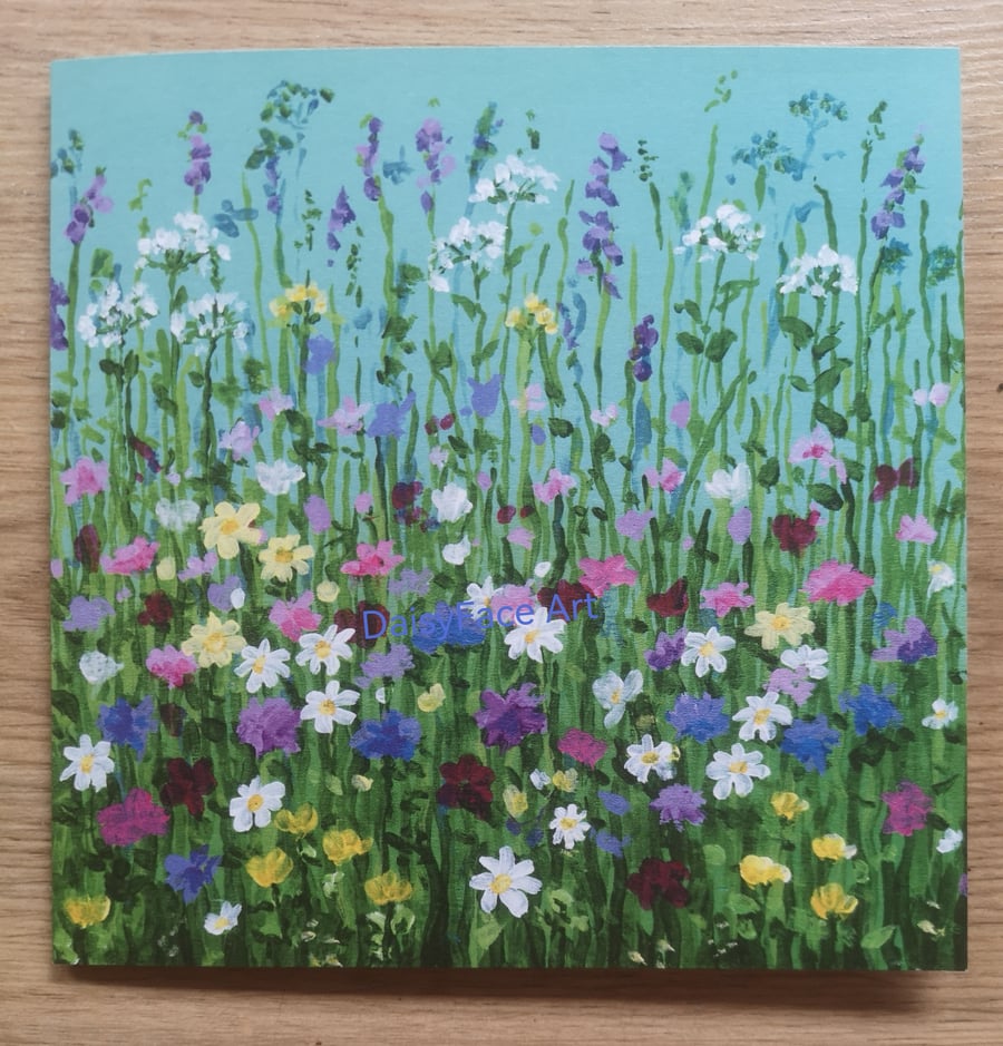 'Meadow Song' greetings card