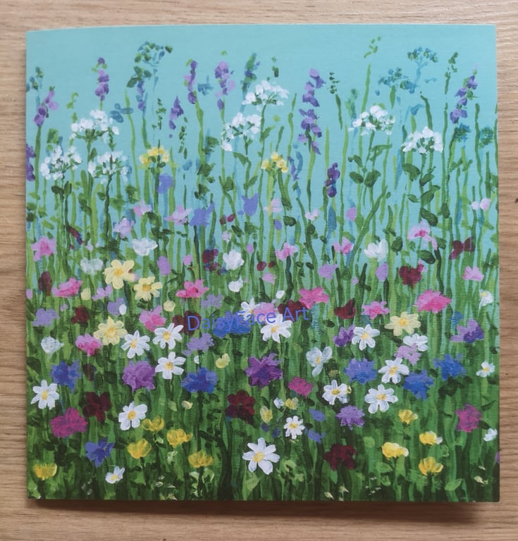 'Meadow Song' greetings card