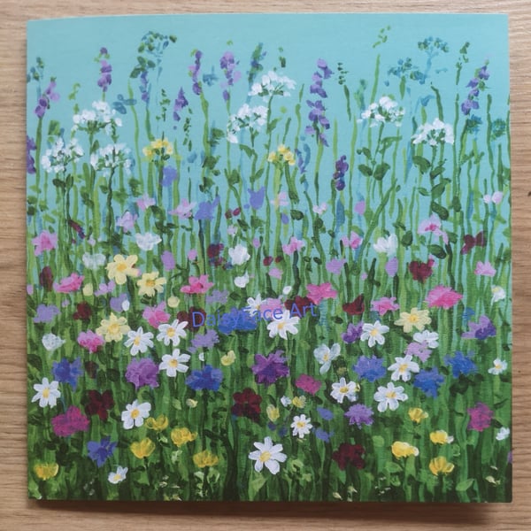 'Meadow Song' greetings card