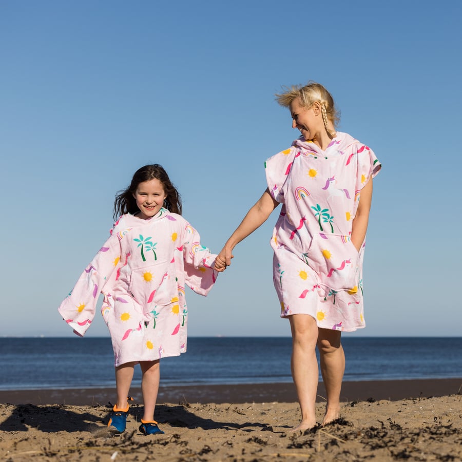 Kids Changing Towel in Unicorn Print