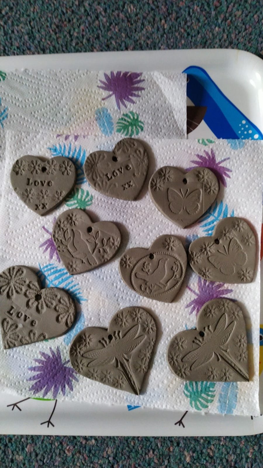 Custom order - ceramic heart, reserved for Jennie