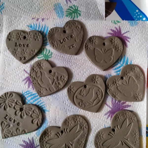 Custom order - ceramic heart, reserved for Jennie