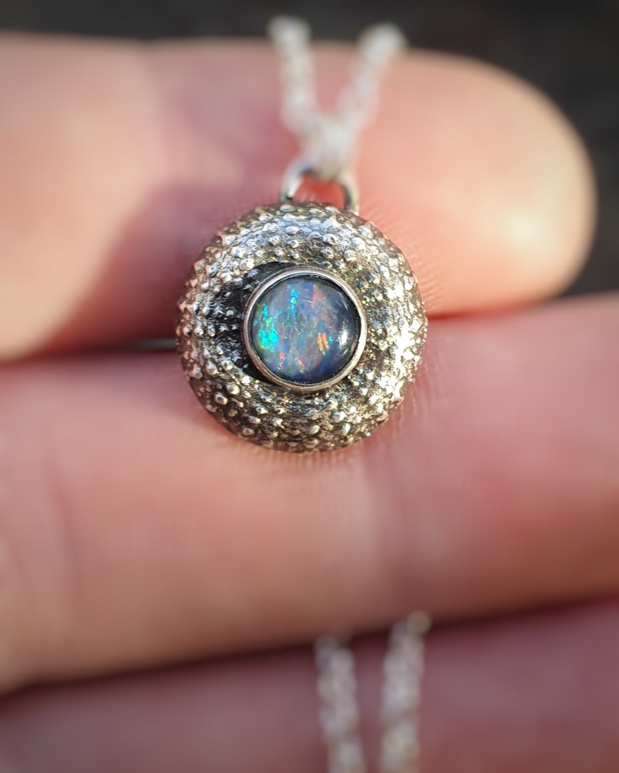 Sea Urchin Opal necklace small