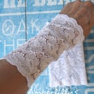 Wedding lace bracelet cuffs ideal prom or cosplay outfit one pair