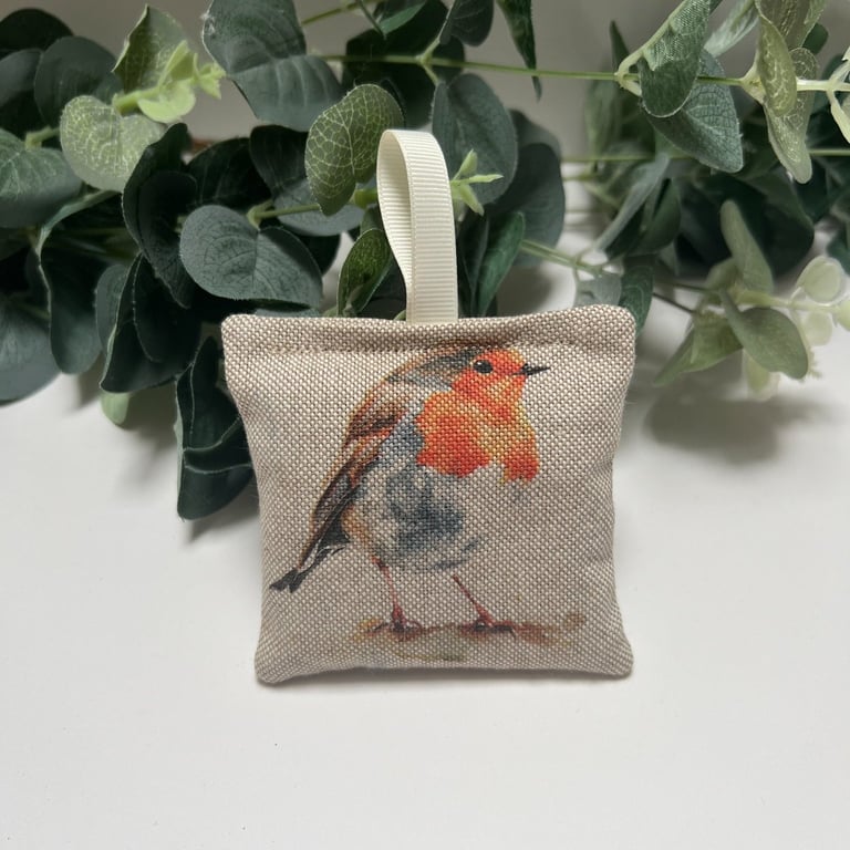 Lavender Sachets: Robin Cotton Rich Linen Fabric, Sleep, Room Freshener, Nature